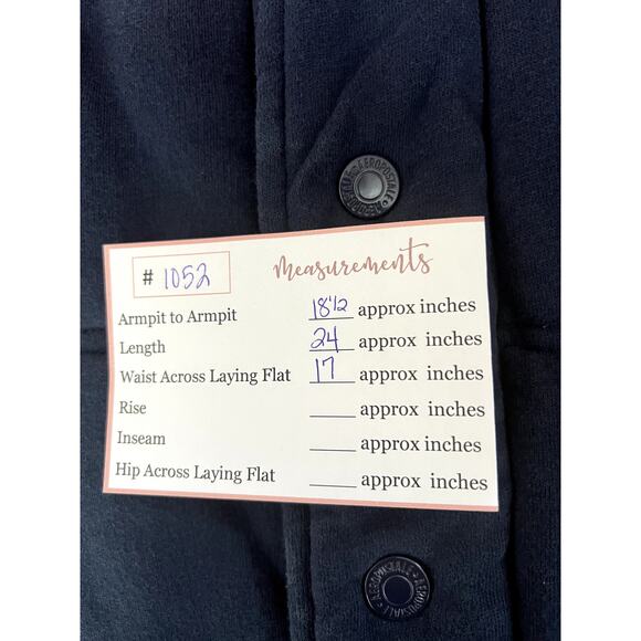 Aeropostale Navy Blue & Maroon Button Up Woven Quilted Vest w/ Pockets Size S/P - Picture 6 of 6